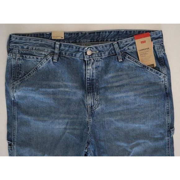 Levi's Original Men's Sz 38x32 Blue Tapered Carpenter Jeans $70 - Picture 3 of 7